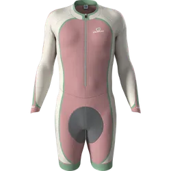Tuta Intera Da Donna Per Ciclismo E Triathlon – Maniche Lunghe, Tessuto Italiano Traspirante, Taglie XS-3XL