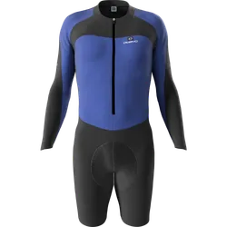 Mockup di tuta da ciclismo a manica corta | Vettore Premium